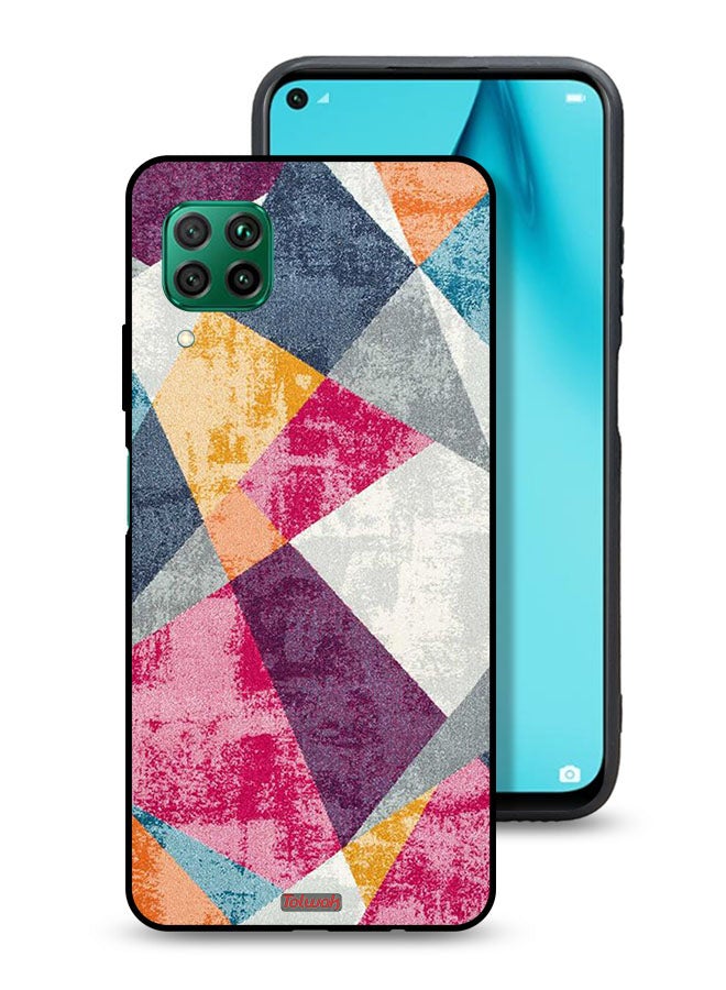 Tolwak Huawei P40 lite 4G Protective Case Cover Paint Pattern - Image 1