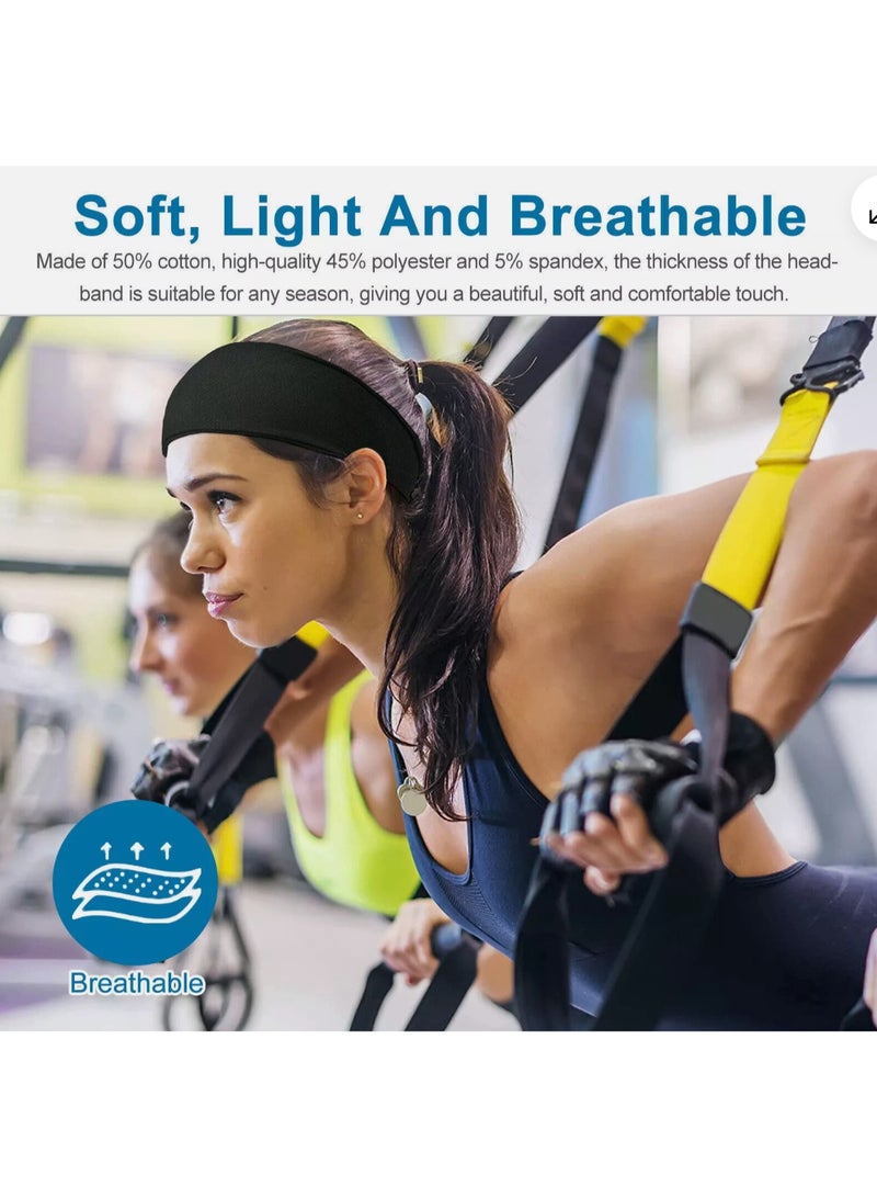 Generic Sports Headband Moisture Wicking Fitness Hair Band for Gym Workout  - Image 3