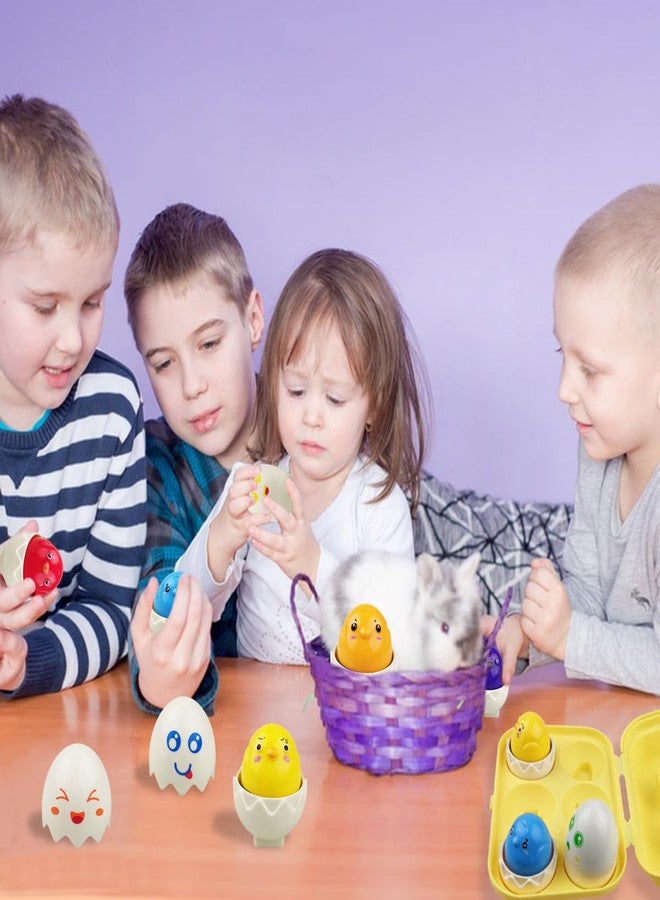 بيض عيد الفصح الوردي اللون، لعبة مونتيسوري التعليمية للفرز والمطابقة، مناسبة للأطفال الصغار من الجنسين، مثالية كحشوات لسلال عيد الفصح أو هدايا للحفلات. - Image 5