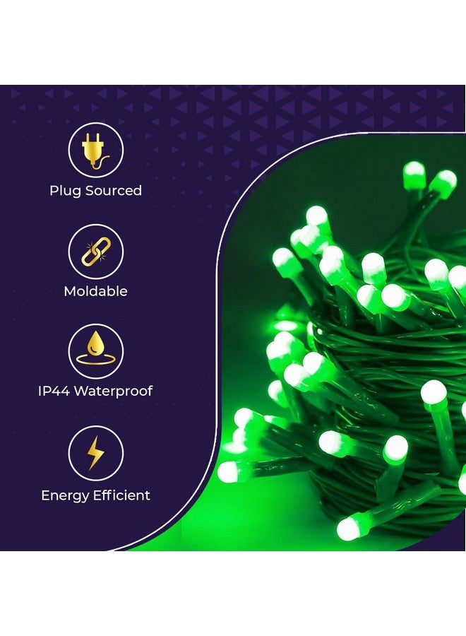 Lexton 40 LED Power Pixel Serial String/Fairy Light | Plug Sourced | Suitable for Home & Outdoor Decoration, Diwali, Christmas, Ramadan, Wedding, Party, Festival (Pack of 2, Green) - Image 4