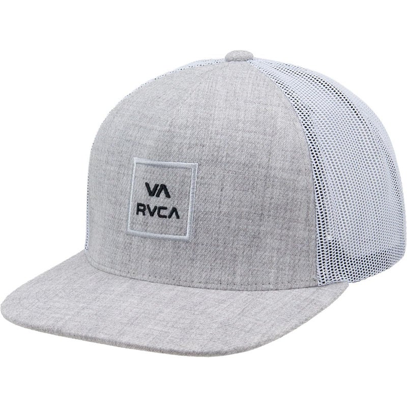 RVCA, Mens, Va All The Way Trucker, Heather Grey/Black, One Size