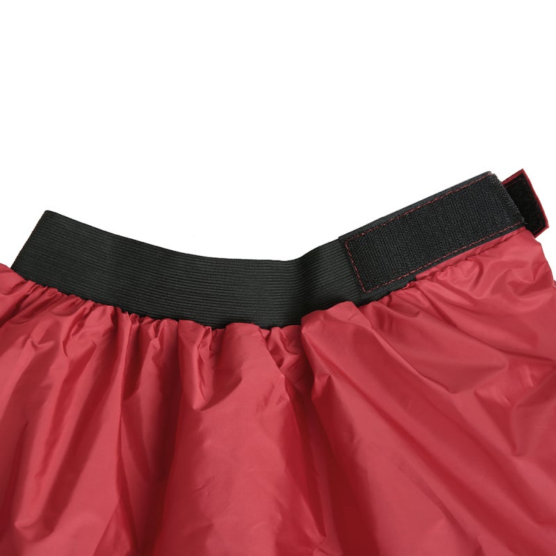 Kayak Skirt: Red L Waterproof Nylon - UV & Dust Resistant Stretchable Design With Elastic Straps And Adjustment Sticker For Secure Fit Firm Grip for Outdoor Kayak Storage Beach Backyard Use - Image 4