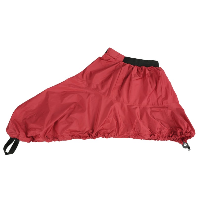 Kayak Skirt: Red L Waterproof Nylon - UV & Dust Resistant Stretchable Design With Elastic Straps And Adjustment Sticker For Secure Fit Firm Grip for Outdoor Kayak Storage Beach Backyard Use - Image 1