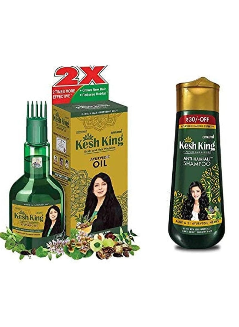 Kesh King Emami Kish King Hair Care Shampoo and Oil 200 ml + 100 ml