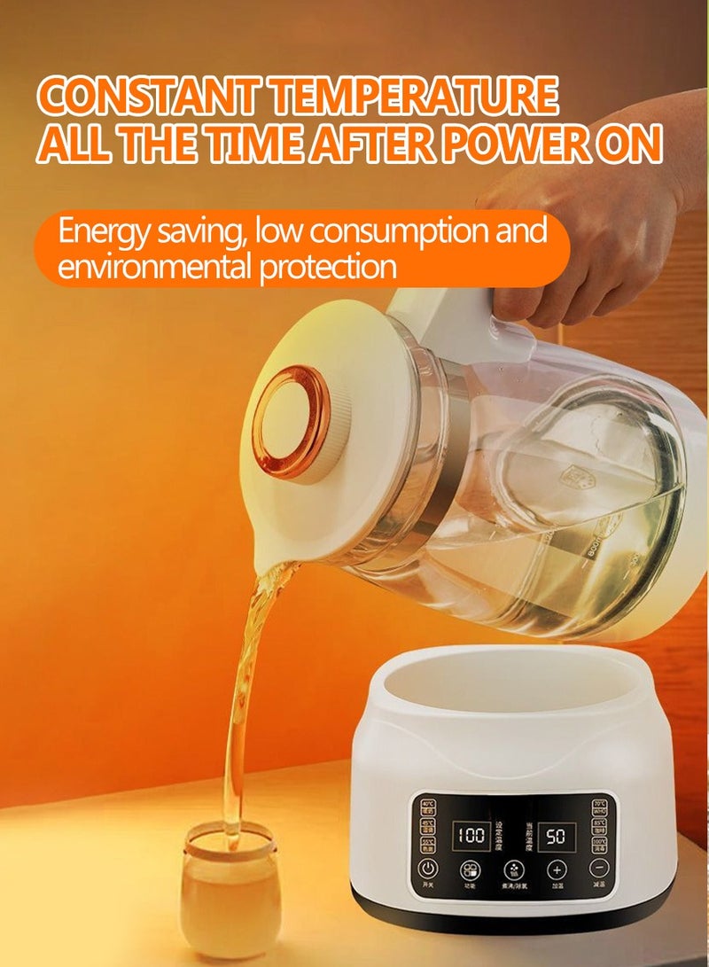 Beirui 1400ML Smart Milk Thermostat Glass Electric Kettle with 6 Temperature Control Presets Electric Tea Kettle for Office, Home Use  - Image 4