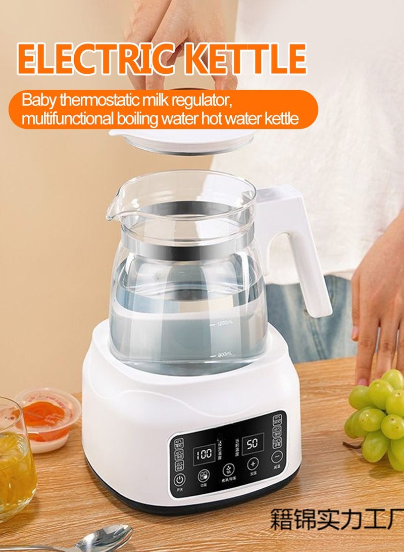 Beirui 1400ML Smart Milk Thermostat Glass Electric Kettle with 6 Temperature Control Presets Electric Tea Kettle for Office, Home Use  - Image 2