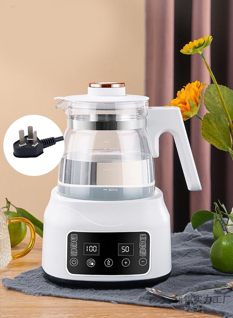Beirui 1400ML Smart Milk Thermostat Glass Electric Kettle with 6 Temperature Control Presets Electric Tea Kettle for Office, Home Use  - Image 1
