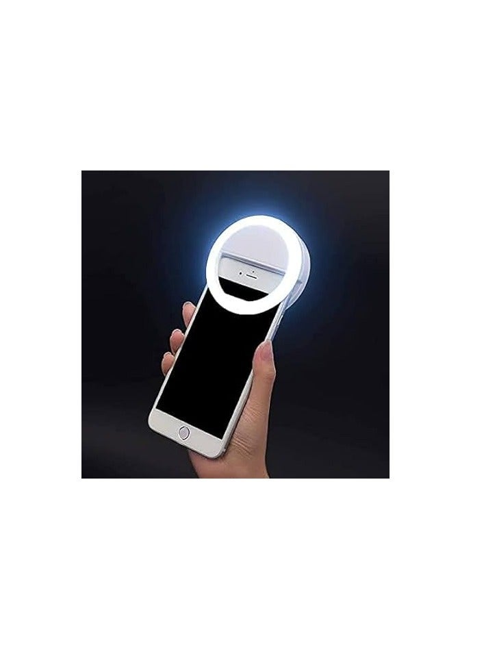 Portable LED Ring Selfie Light for All Smartphones | Tablets Enhancing Ring Light with 3 Levels of Brightness for Photography, Video Calling (Smartphones, Laptop, Tablet LED Ring Selfie Light) - Image 1