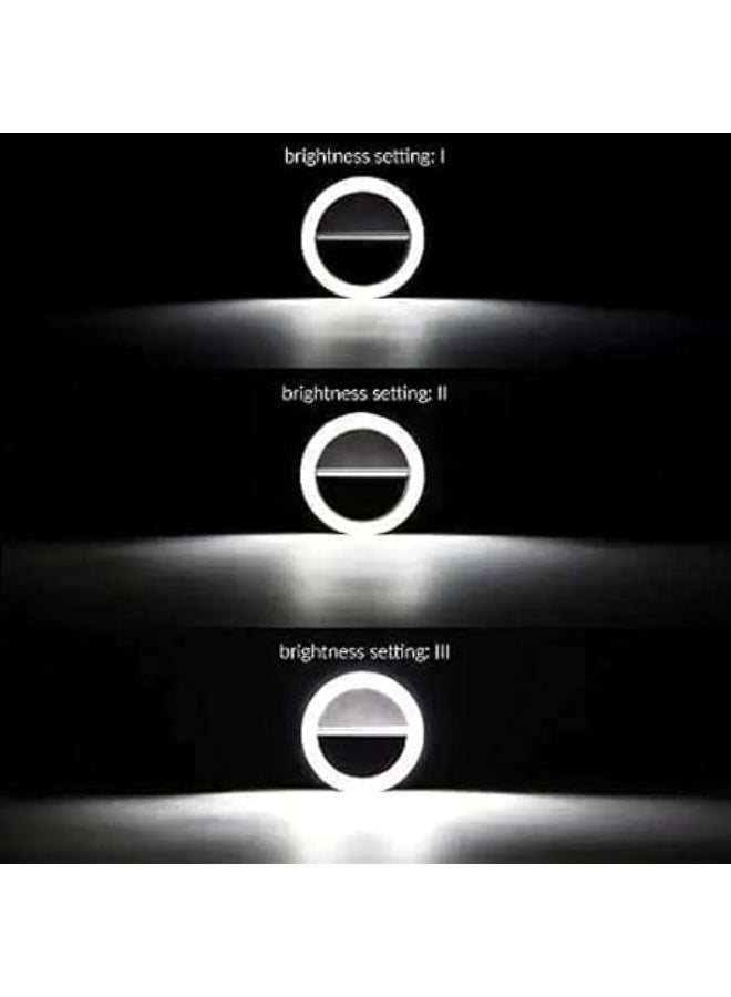 Portable LED Ring Selfie Light for All Smartphones | Tablets Enhancing Ring Light with 3 Levels of Brightness for Photography, Video Calling (Smartphones, Laptop, Tablet LED Ring Selfie Light) - Image 4