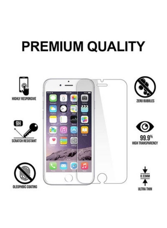 واقي شاشة زجاجي شفاف لهاتف آيفون 6 بلس و 6 إس بلس شفاف - Image 2