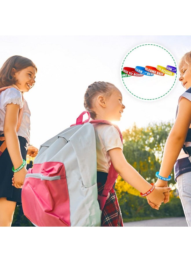زانماي أساور الترحيب بالعودة إلى المدرسة، أساور سيليكون مطاطية، هدايا اليوم الأول من المدرسة، جوائز افتتاح المدرسة للطلاب والمراهقين، بداية الفصل الدراسي، لوازم حفلات المدرسة، ديكورات (36 قطعة)  - Image 5
