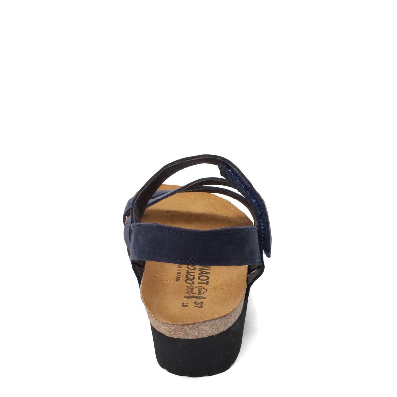 NAOT Kayla Women's Sandals â€“ 3-Strap Support with Backstrap, Cork-Latex Footbed, Arch Support â€“ Comfortable for All-Day Walking Navy Velvet Nubuck 7-7.5 N-M US - Image 5