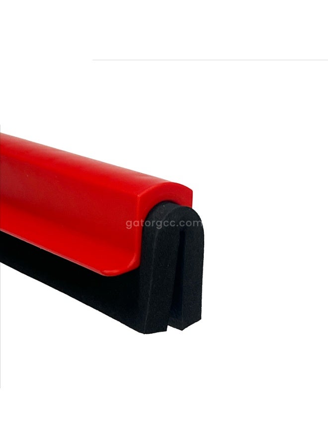 Gator Professional Plastic Floor Wiper With Natural Black Rubber | 45 cm | Red - Image 5