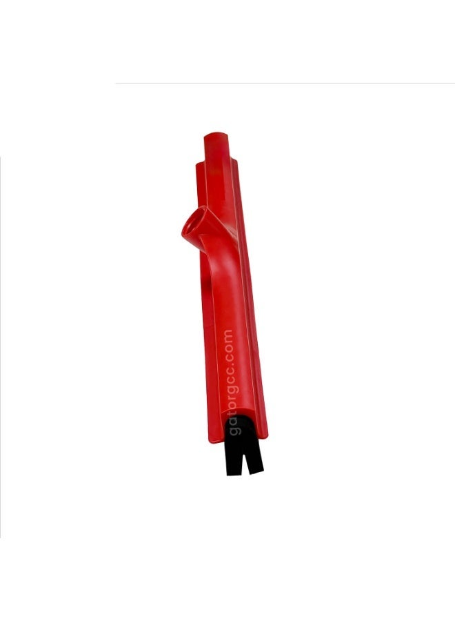 Gator Professional Plastic Floor Wiper With Natural Black Rubber | 45 cm | Red - Image 4