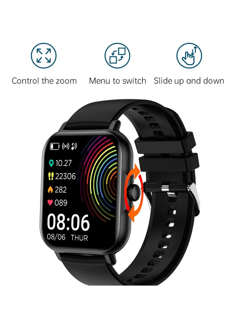 Excefore Smart Watch(Answer/Make Call), 1.83" HD Screen, IP67 Waterproof Fitness Watch Bluetooth Call, 100+ Sport Modes Fitness Tracker Watch, Heart Rate Sleep Monitor Pedometer Smartwatch - Image 5
