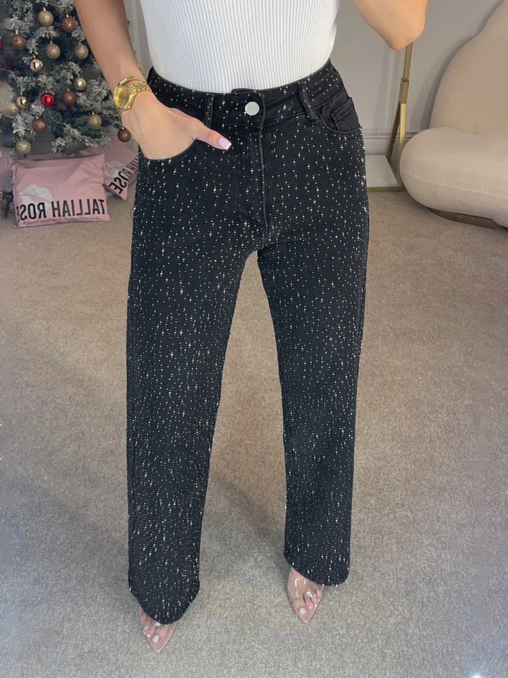 Unisex Classic Denim Jeans Loose Fit Daily Outdoor Wear - Image 1