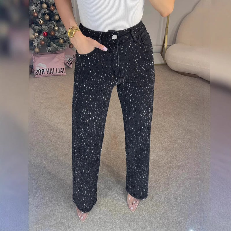 Unisex Classic Denim Jeans Loose Fit Daily Outdoor Wear - Image 3