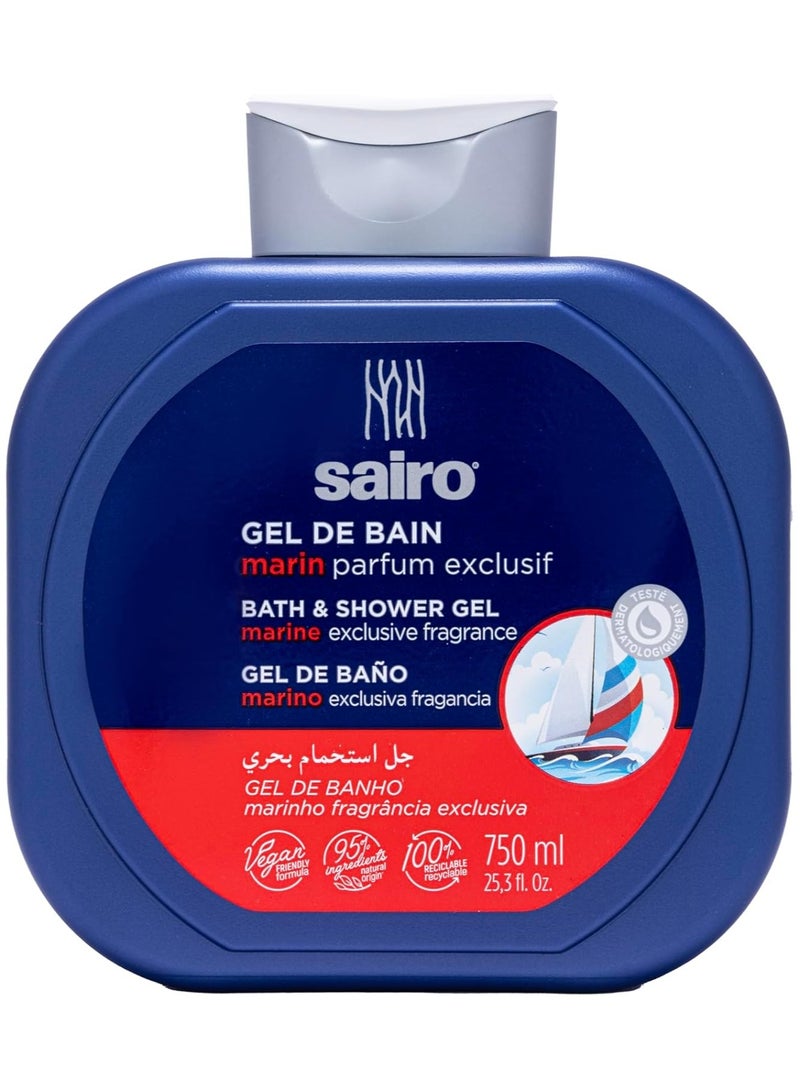 Sairo Shower Gel With Marine Fragrance 750 ml  - Image 1