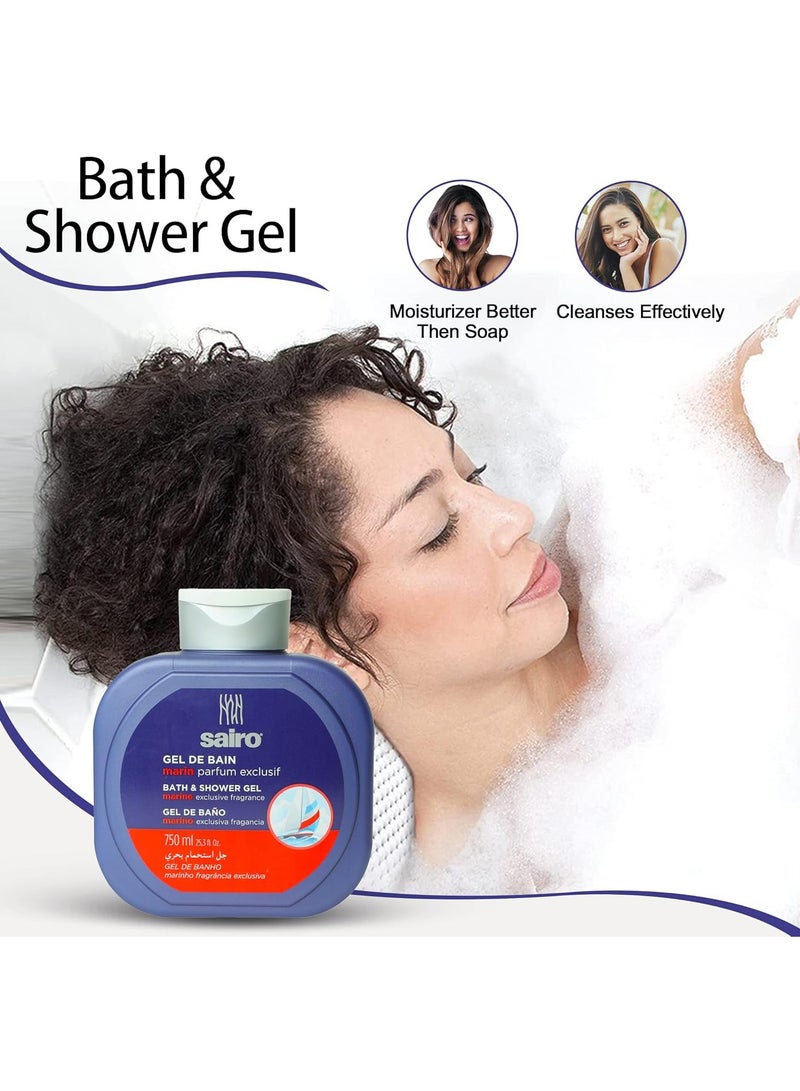 Sairo Shower Gel With Marine Fragrance 750 ml  - Image 5