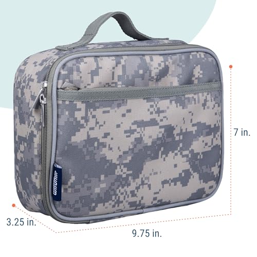 Wildkin Kids Insulated Lunch Box – Durable and Reusable for School & Travel - Digital Camo - Image 3
