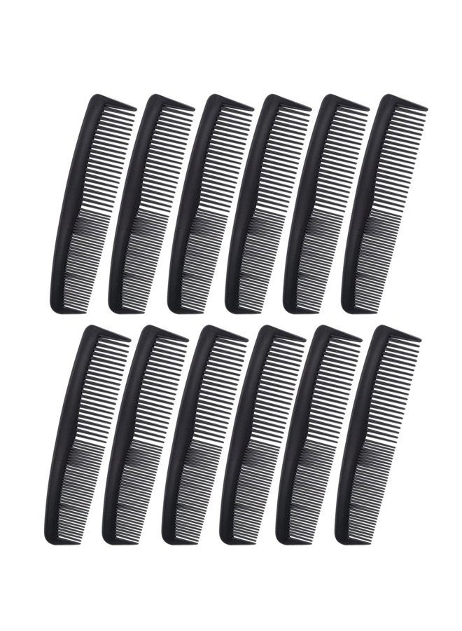 Favorict (12 Pack) Flexible Thin 5" Pocket Hair Comb Beard & Mustache Combs for Men's Hair Beard Mustache and Sideburns (Black) - Image 1