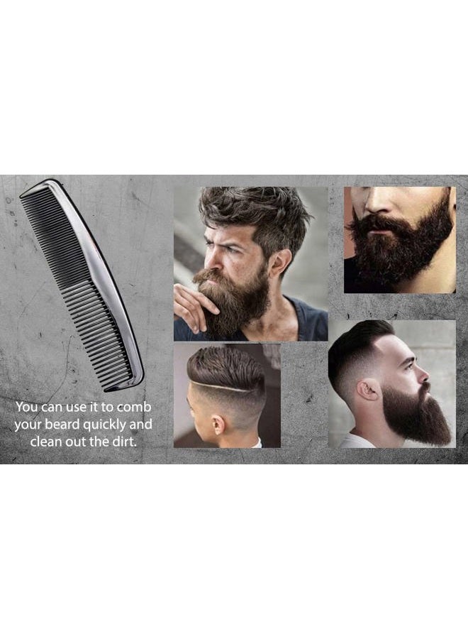 Favorict (12 Pack) Flexible Thin 5" Pocket Hair Comb Beard & Mustache Combs for Men's Hair Beard Mustache and Sideburns (Black) - Image 4