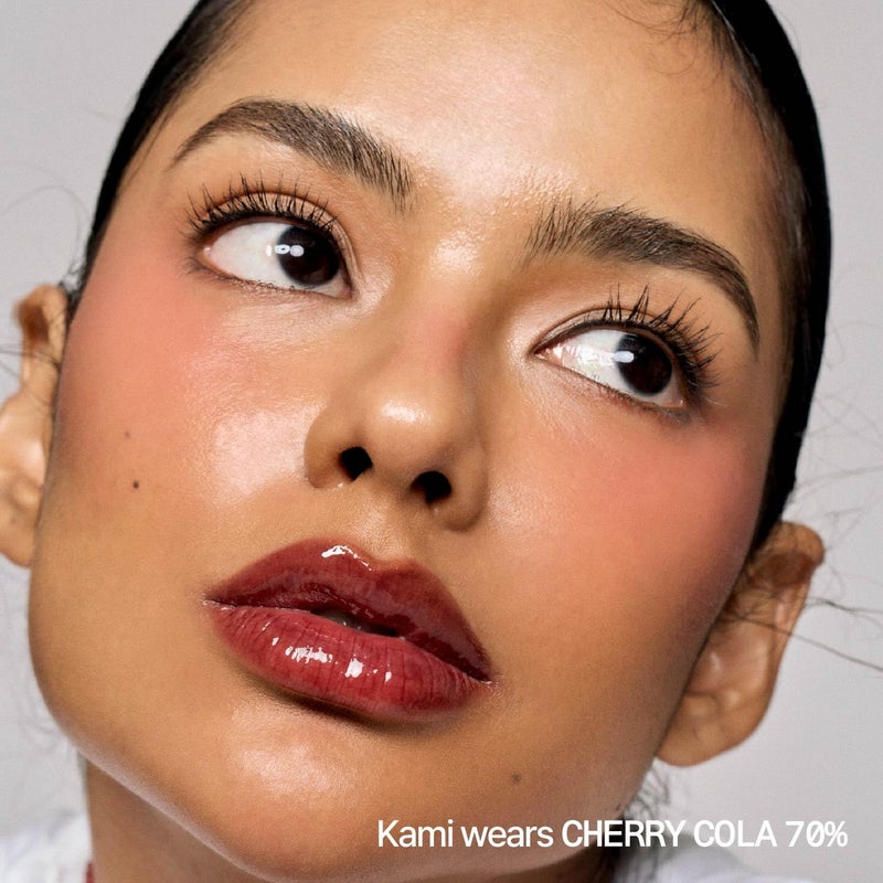 fwee 3D Voluming Gloss 70% (Rich) | High Shine, Non-Sticky Lip Gloss for Makeup | Long-Lasting, Moisturizing Gel Formula â€“ Cherry Cola 70% | 30% & 70% Pigment Options | 5.3g - Image 3