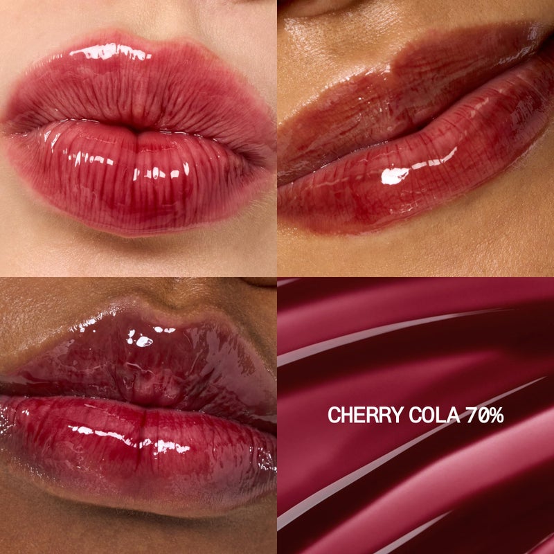 fwee 3D Voluming Gloss 70% (Rich) | High Shine, Non-Sticky Lip Gloss for Makeup | Long-Lasting, Moisturizing Gel Formula â€“ Cherry Cola 70% | 30% & 70% Pigment Options | 5.3g - Image 2