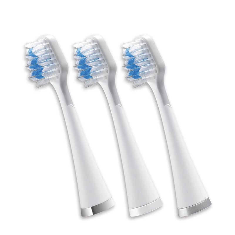 Waterpik Triple Sonic Tooth Brush Heads Replacement, Complete Care, STRB-3WW, 3 Count (Pack of 1), White - Image 1