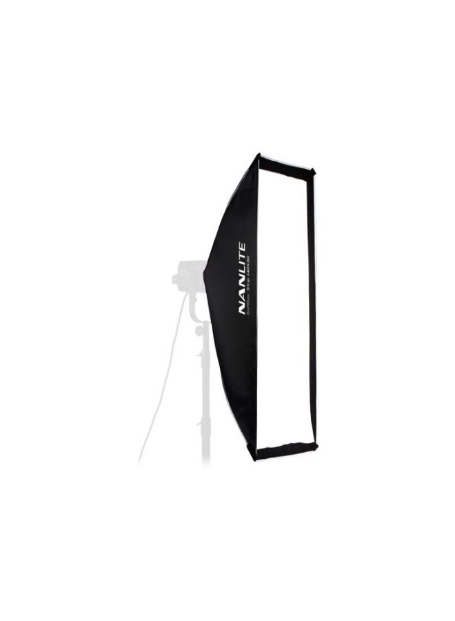 Nanlite Asymmetrical Stripbank Softbox with Bowens Mount (18 x 43")