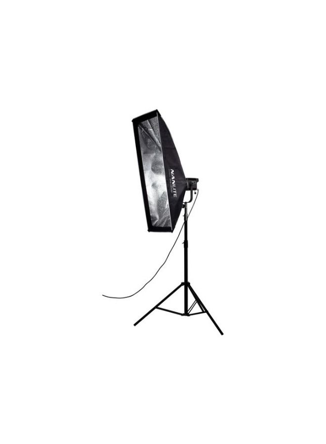 Nanlite Asymmetrical Stripbank Softbox with Bowens Mount (18 x 43")