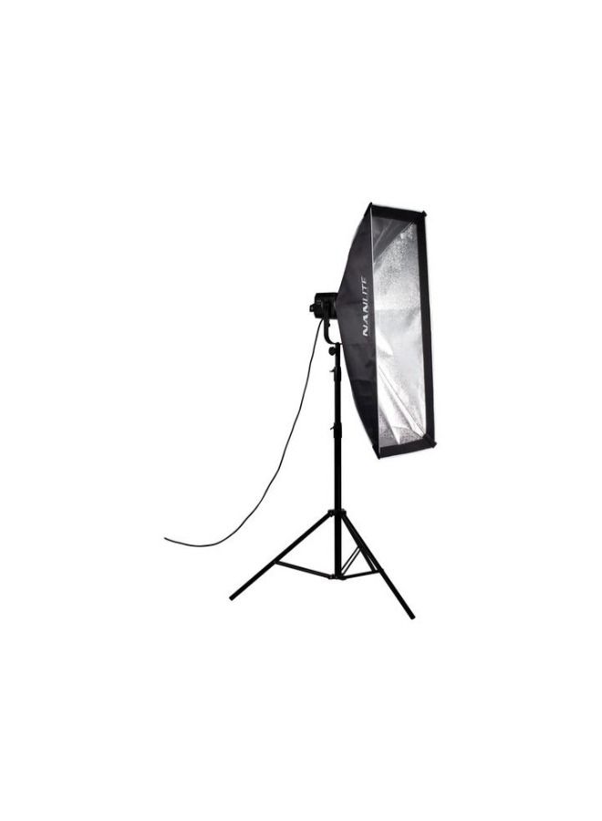 Nanlite Asymmetrical Stripbank Softbox with Bowens Mount (18 x 43")