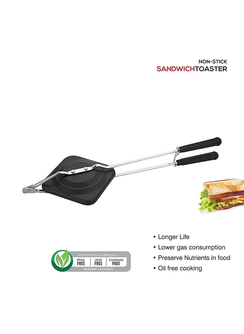 Konquer TimeS Komal NonStick Sandwich ToasterBlack Standard  - Image 5