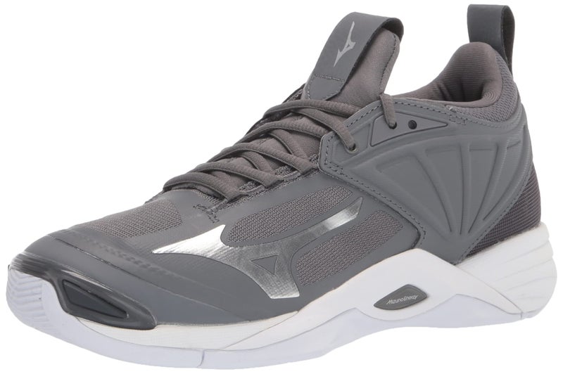 Mizuno Womens Wave Momentum 2 Womens Indoor Volleyball Shoe Grey US Womens 10 - Image 2