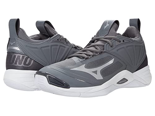 Mizuno Womens Wave Momentum 2 Womens Indoor Volleyball Shoe Grey US Womens 10 - Image 3