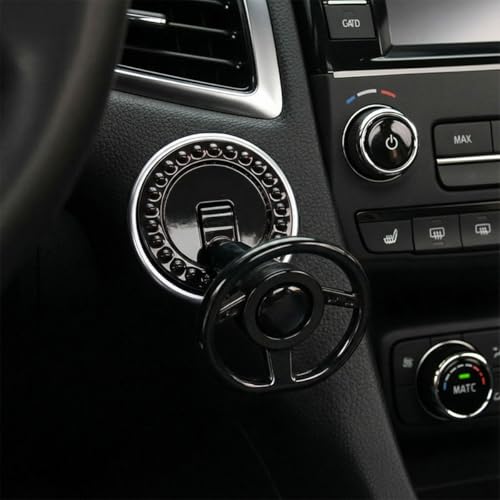 YoRise Car Joystick Push Start Button Cover Cool Metal Auto Engine Start Stop Button Decorative Lever Vehicle Ignition Switch Protective Rocker Cover Fit for Most Cars Trucks SUVs Black - Image 1