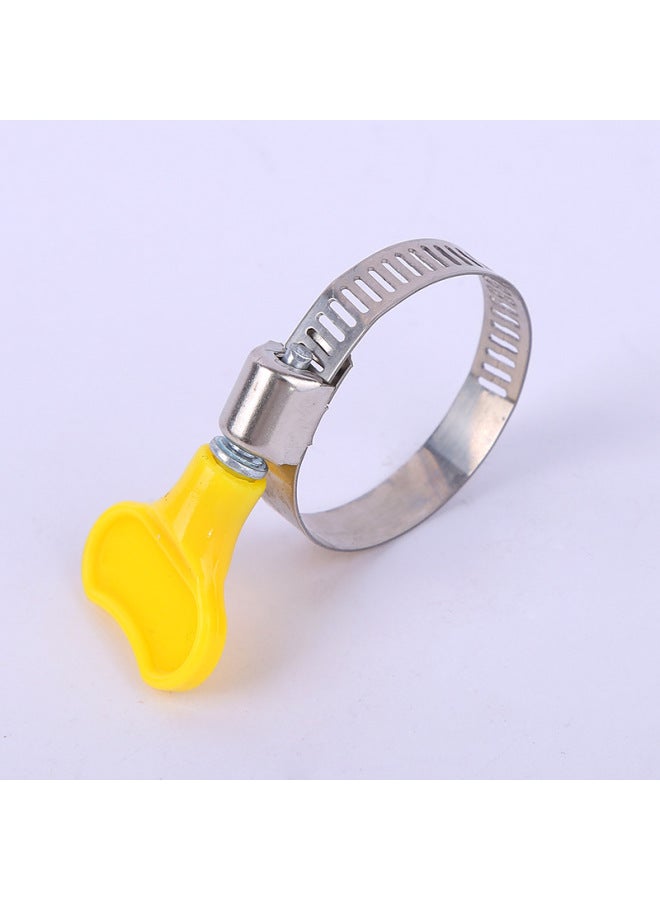 Source Pipe Hoop 201 Semi-steel American Hose Hoop With Handle Water Pipe Clamp Holding Hoop Clip Stainless Steel Pipe Clamp Holding Hoop-Specifications And Models:22-32(1 Inch) 8mm Wide Small Beauty Handle Stainless Steel Card - Image 4