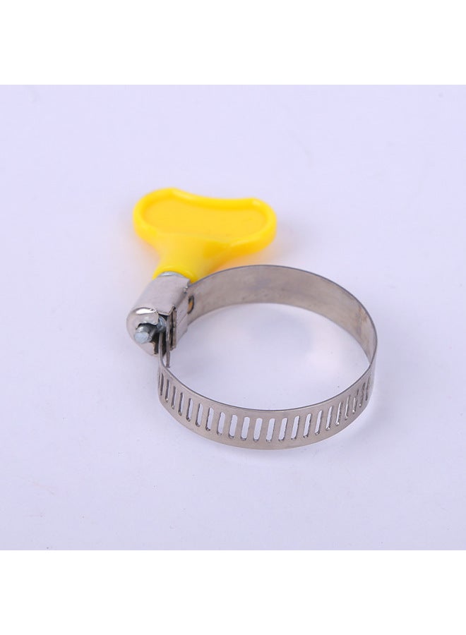 Source Pipe Hoop 201 Semi-steel American Hose Hoop With Handle Water Pipe Clamp Holding Hoop Clip Stainless Steel Pipe Clamp Holding Hoop-Specifications And Models:22-32(1 Inch) 8mm Wide Small Beauty Handle Stainless Steel Card - Image 3