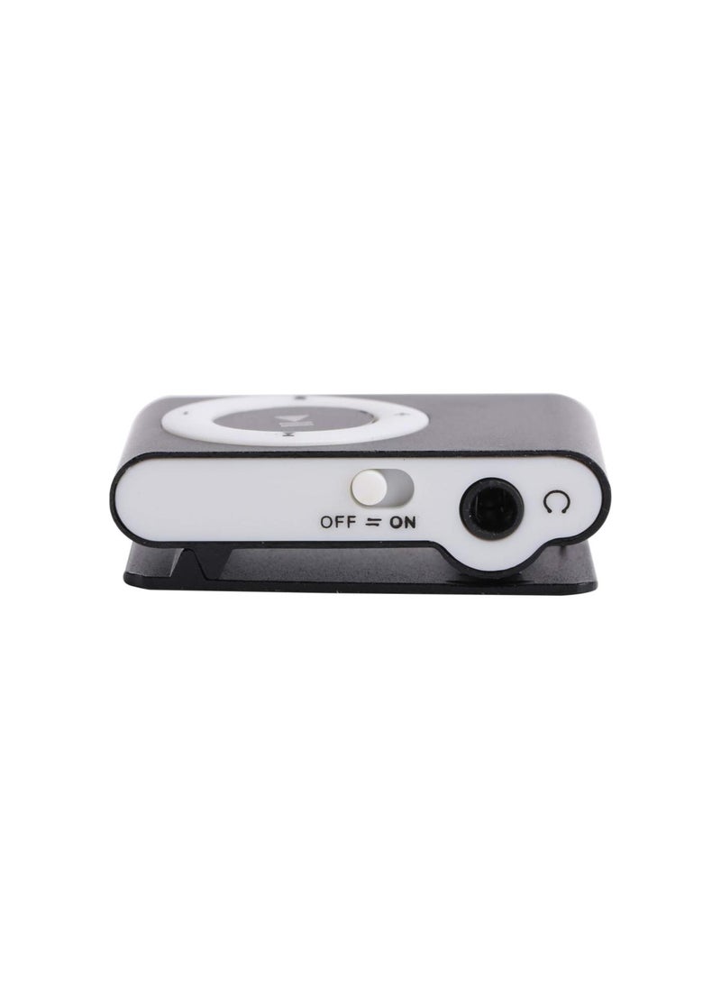 Generic - Mini MP3 Player, Portable Digital Music Media Player, Mini MP3 with Back Clip, Player with Earphone and USB Cable, up to 5H Playing Time, Support Memory Card (Black) - Image 1