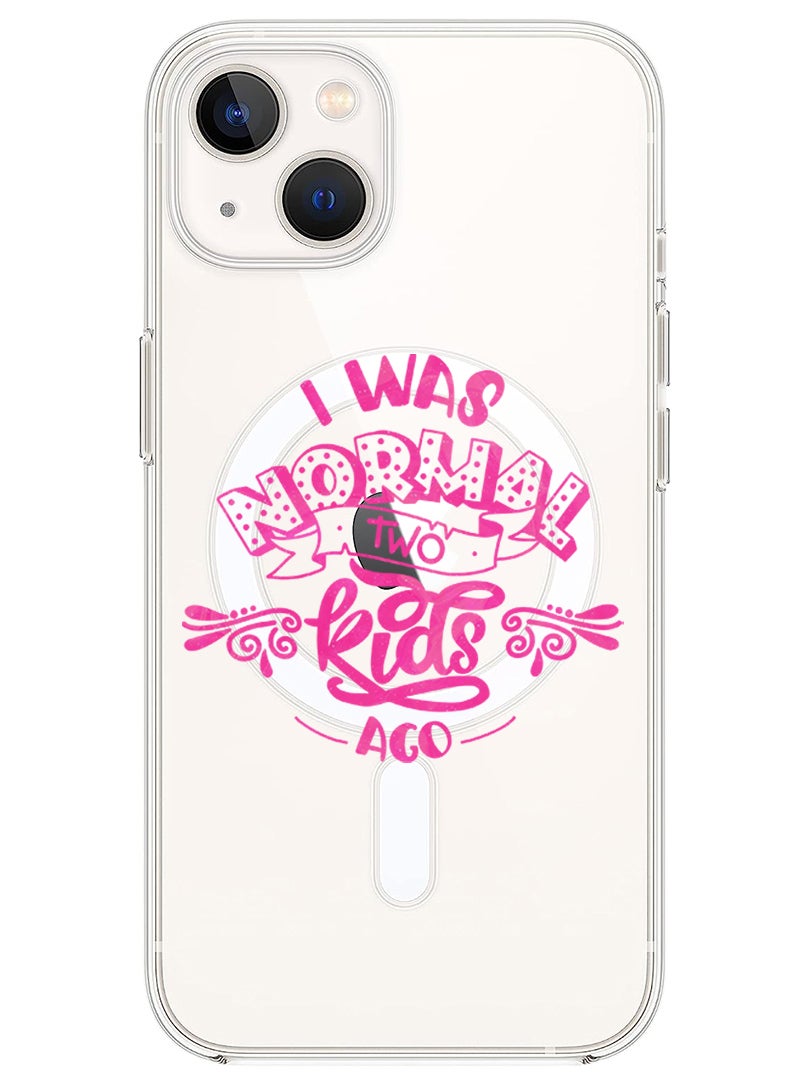 Theodor Magnetic Case for iPhone 14 Plus 6.7-inch Compatible with MagSafe Wireless Charging, Shockproof Phone Bumper Cover Two kids ago copy - Image 1