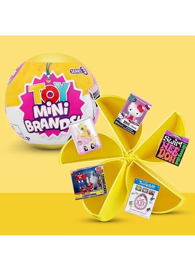 5 Surprise 5 Surprise Toy Mini Brands，1 Collector's kit ，Real miniature toys by Zuru, Five times surprise ball, Mini blind box ball  - Image 1