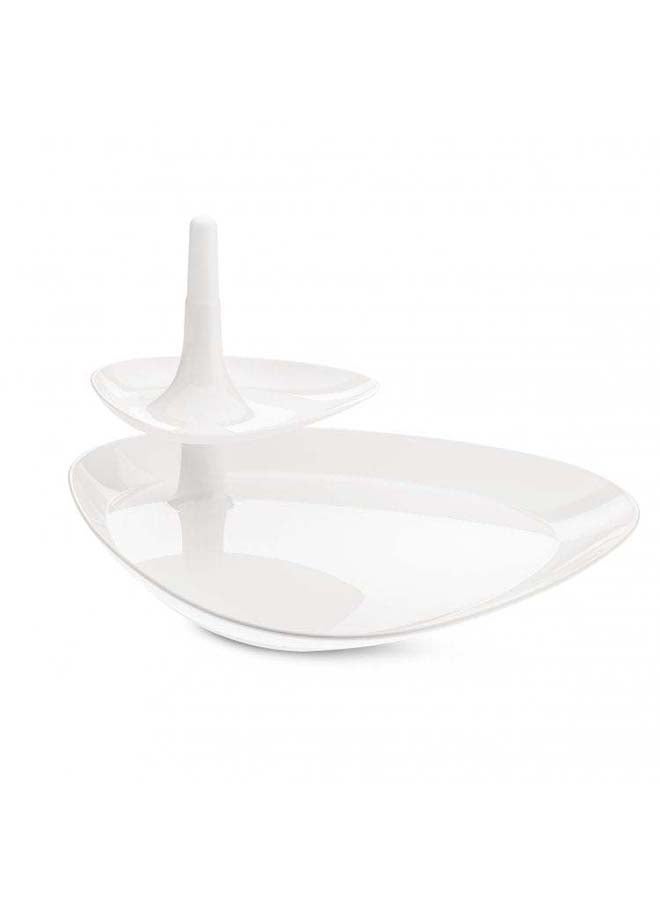 Koziol Appetizer Serving Stand - White Melamine