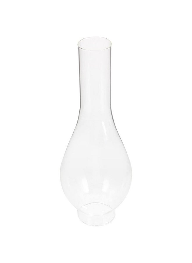 OSALADI Glass Lamp Shade 2Pcs Oil Lamp Globe Hurricane Lamp Replacement Glass Clear Crimped Top Chimney Kerosene Lamp Shade Glass Oil Lamp Chimney Hurricane Vintage Lamp Shade  - Image 2