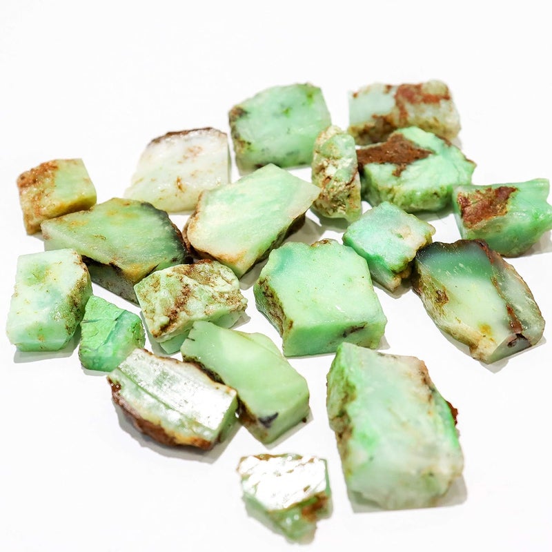 MARKA Marka 20 Gram Natural Chrysoprase Rough Raw Crystal Healing Stones Healing Crystal Gemstone Rough Stone  - Image 2