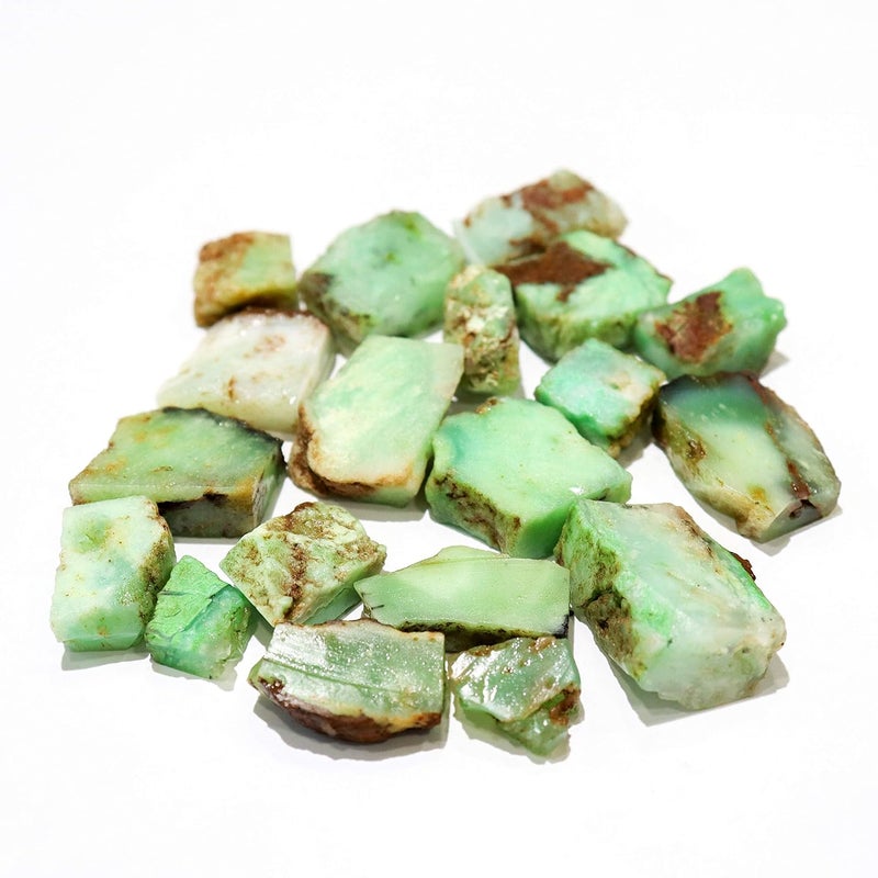 MARKA Marka 20 Gram Natural Chrysoprase Rough Raw Crystal Healing Stones Healing Crystal Gemstone Rough Stone  - Image 3