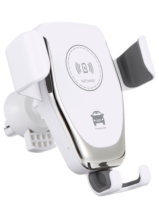 NIBEMINENT 10W QI Wireless Fast Charger Car Mount Holder Stand Phone Charging White  - Image 1