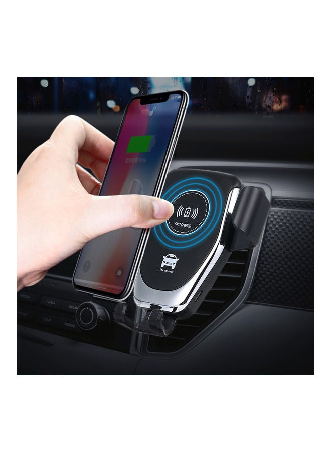 NIBEMINENT 10W QI Wireless Fast Charger Car Mount Holder Stand Phone Charging White  - Image 3