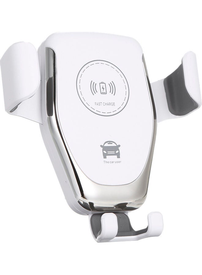 NIBEMINENT 10W QI Wireless Fast Charger Car Mount Holder Stand Phone Charging White  - Image 4
