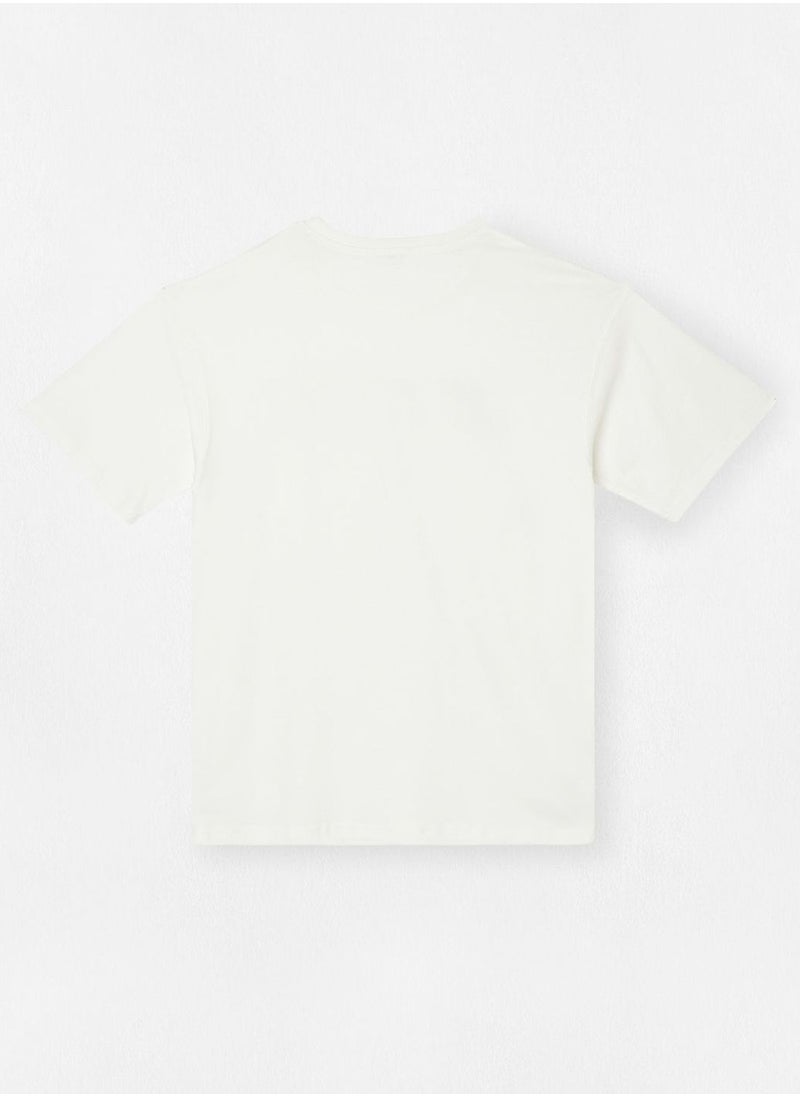 MANGO - Youth Text Print T-Shirt - Image 1