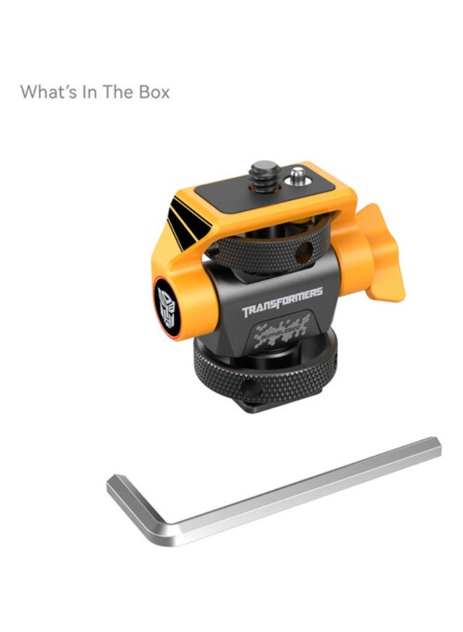 SmallRig Swivel and Tilt Adjustable Monitor Support with Cold Shoe（BumbleBee Edition）5519 - Image 2